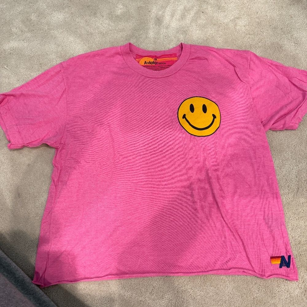 Pink aviator nation tshirt